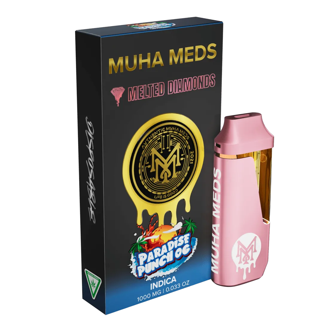 Muha Meds Melted Diamonds 1000mg Disposables Master Box (Mixed Flavors)