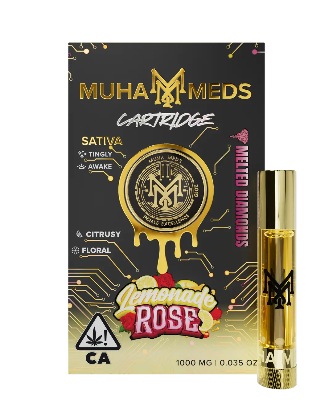 Muha Meds Lemonade Rose Melted Diamonds