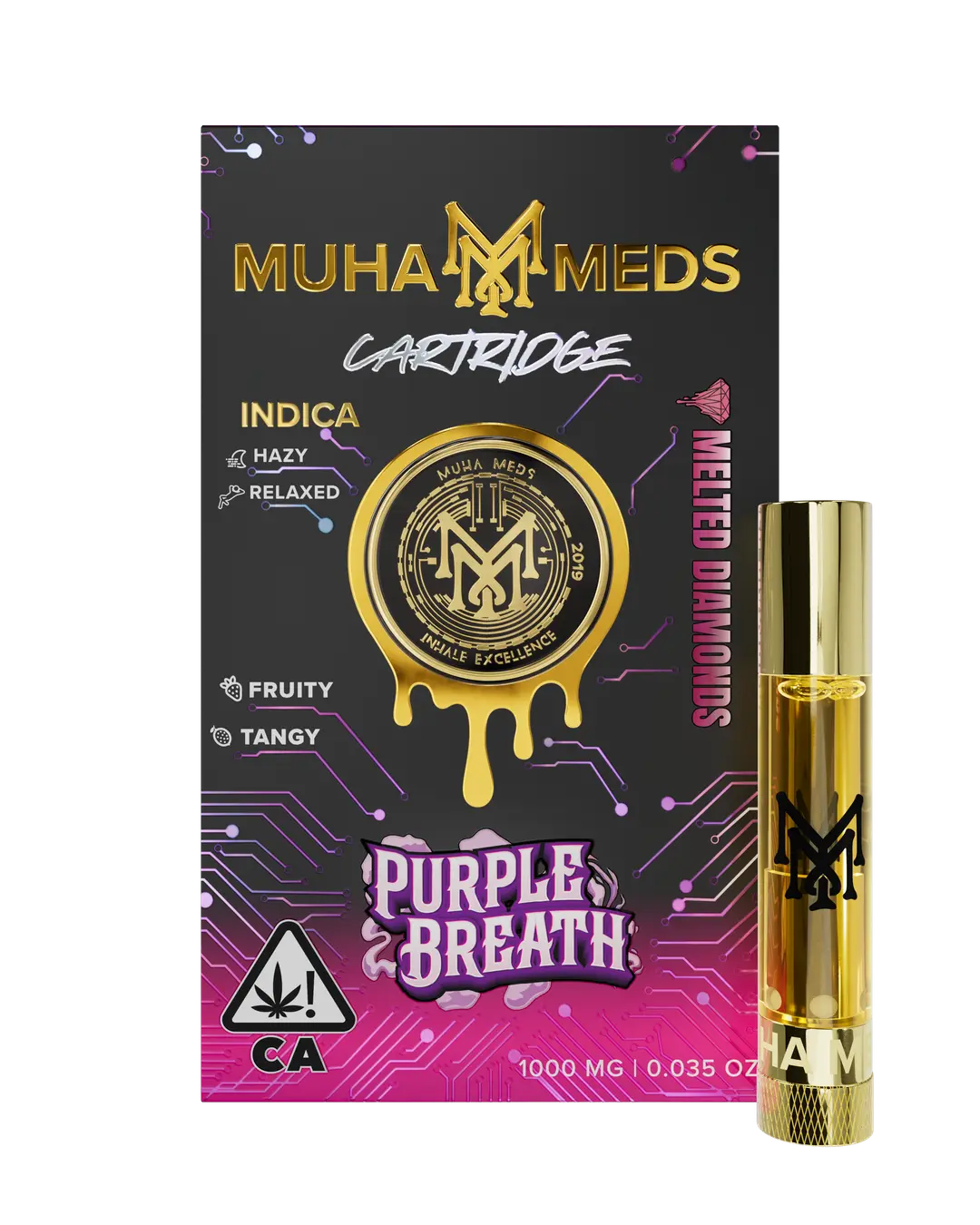 Muha Meds Purple Breath Melted Diamonds